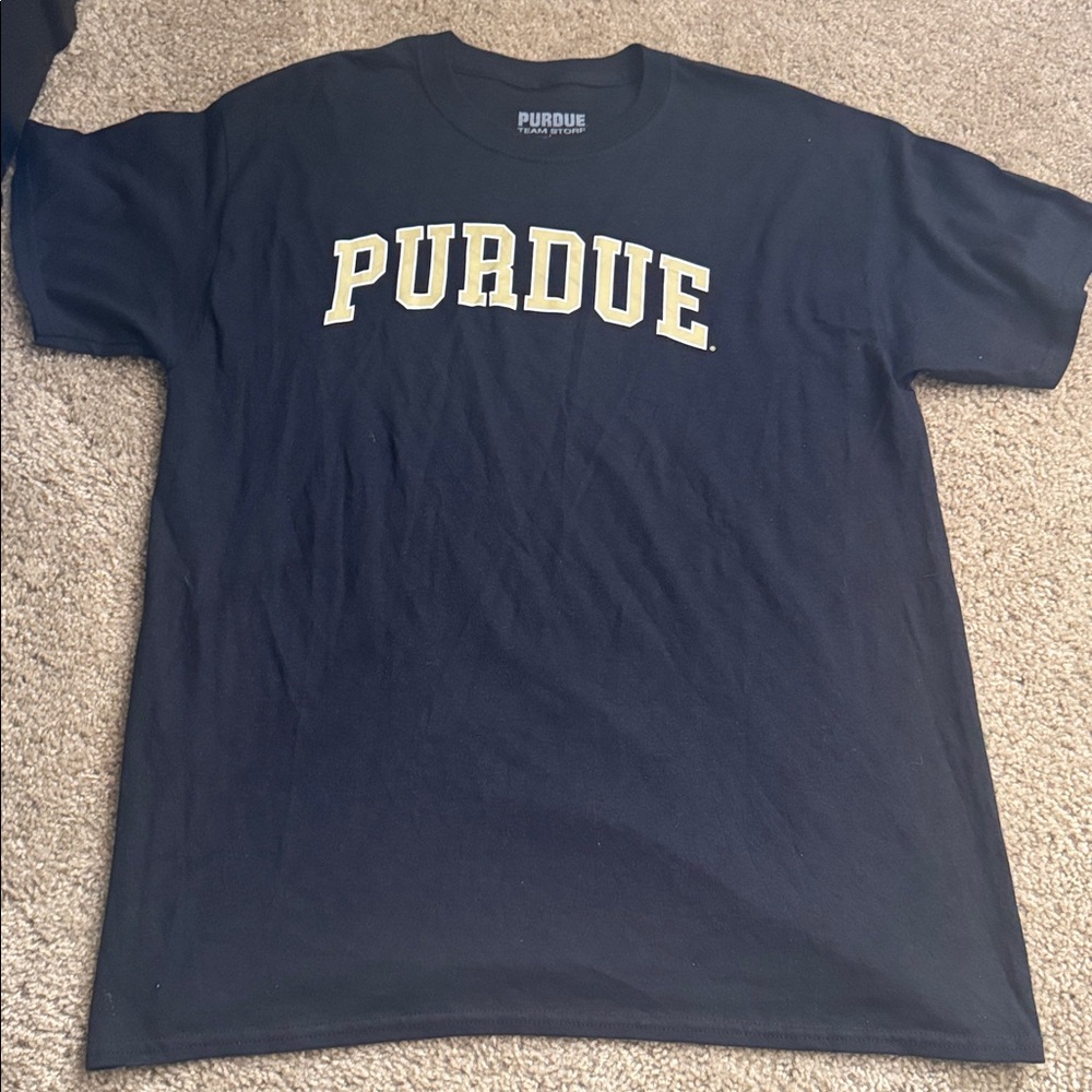 Purdue Black Short Sleeve Tee